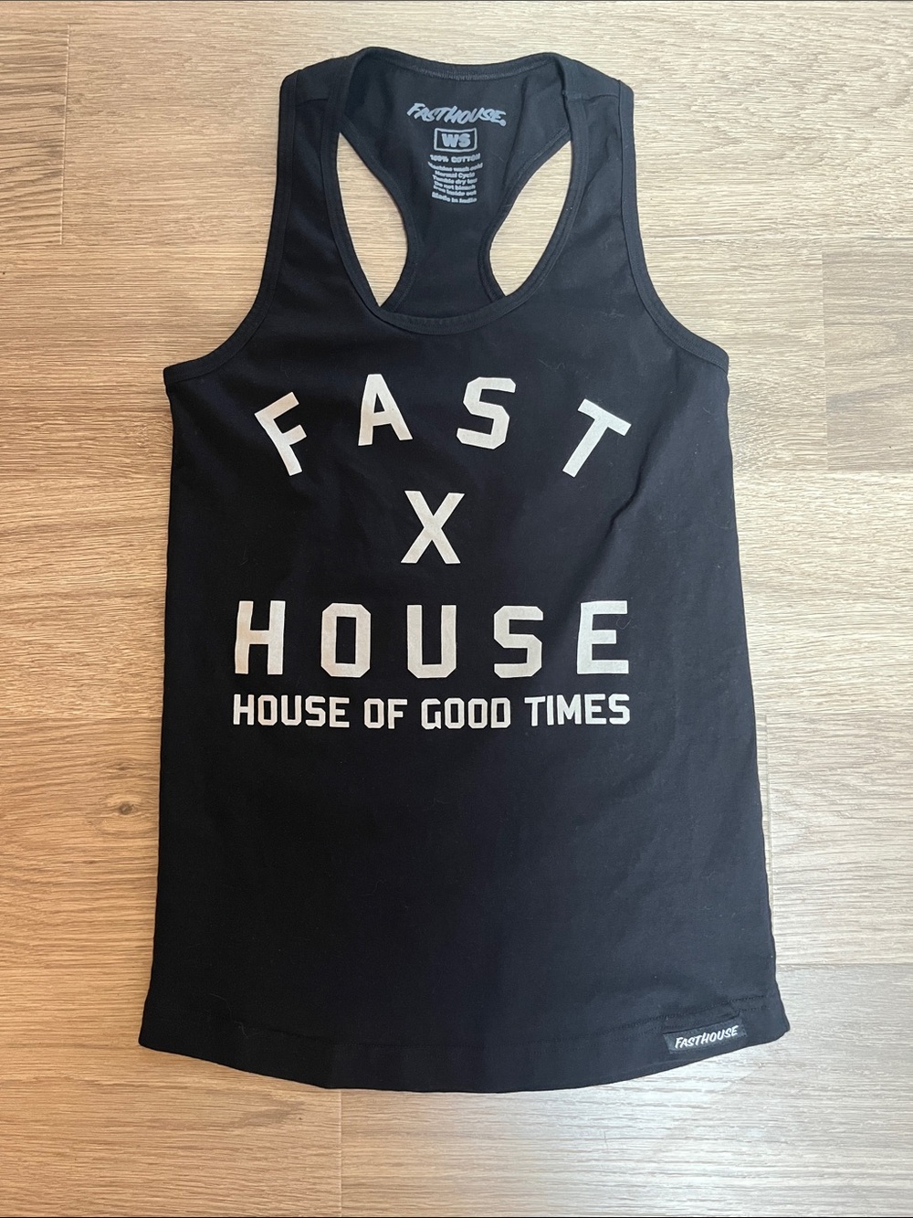 Fasthouse Women's Black Tank Top Size Small House of Good Times